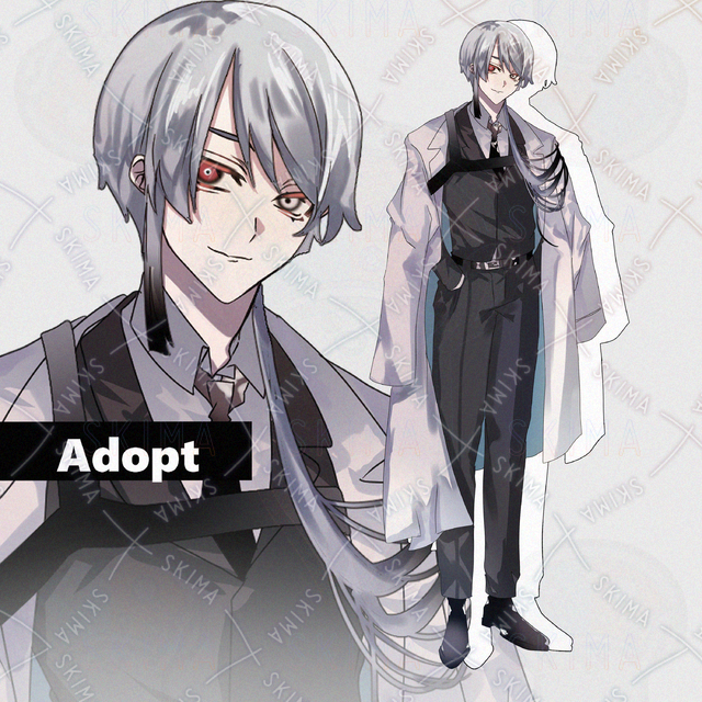 【表情差分4種＋髪型差分】スーツ/男性