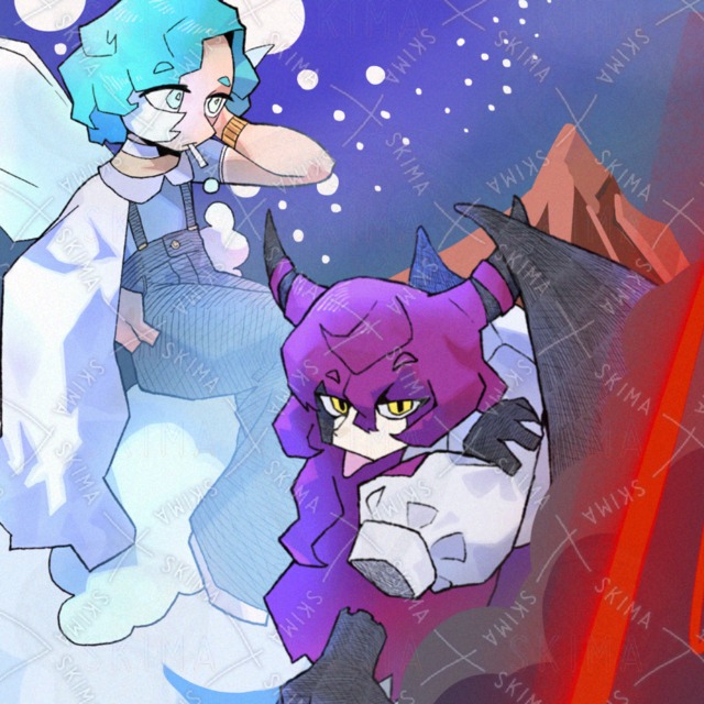 悪魔と天使セット［2キャラ差分3種］