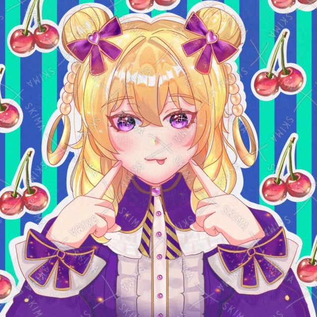 SNS / アイコン / 女の子 / お嬢様 / さくらんぼ