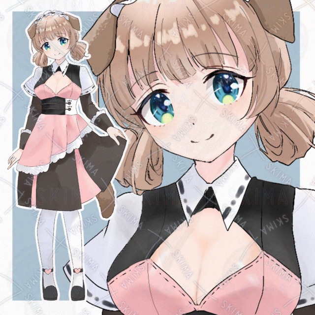 犬耳メイドの女の子