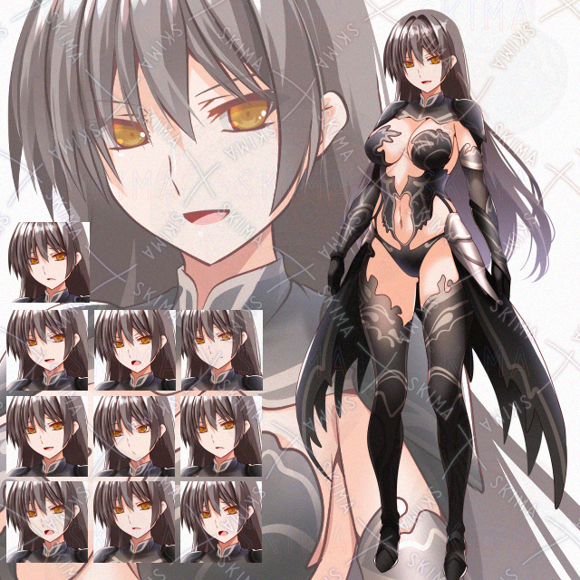 【表情10種】黒鎧戦士さん