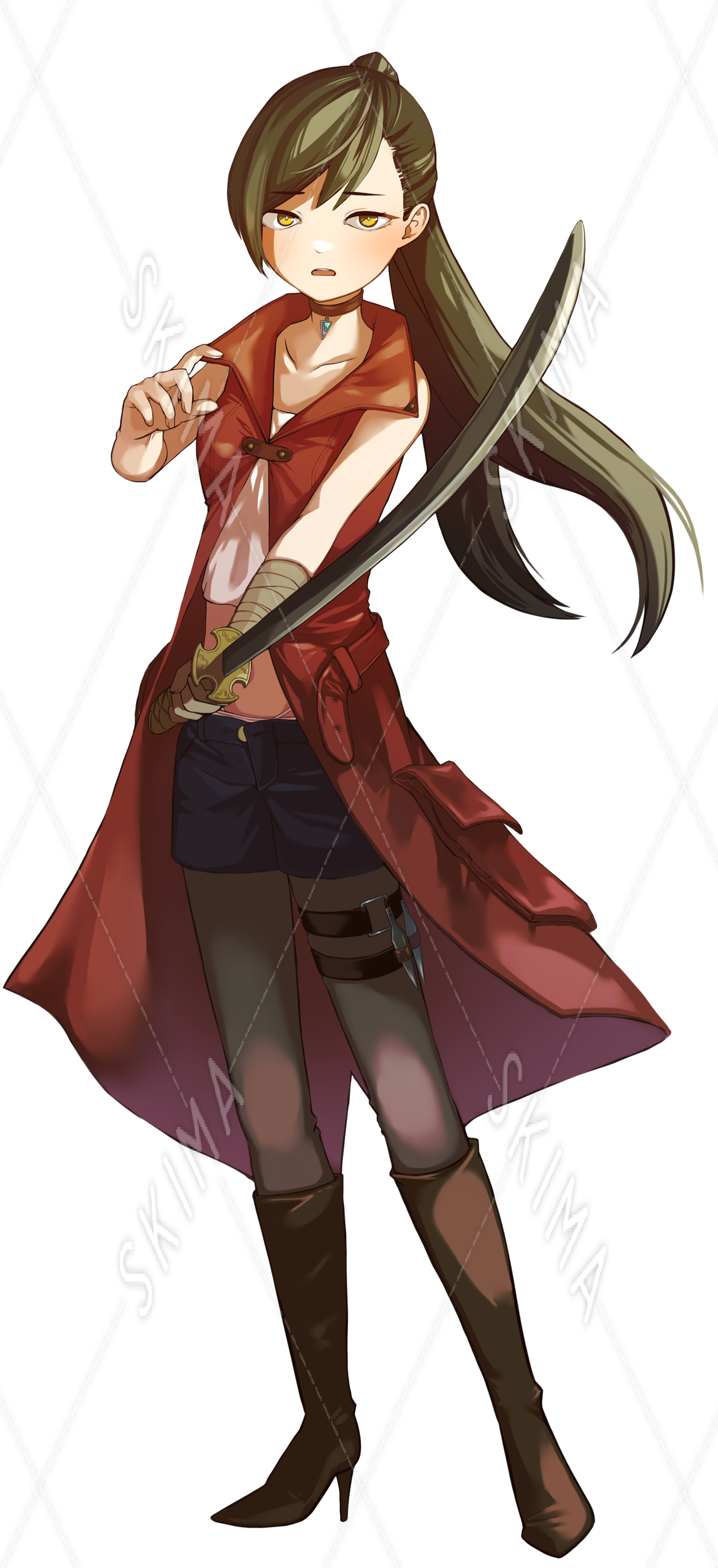 刀を構えた少女 スキマ スキルのオーダーメイドマーケット Skima