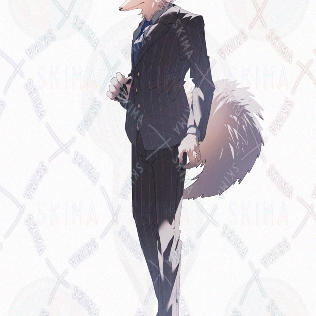Image 4 of Man Suit Fox Fox Beast Beast Beast Beast Youth Fantasy Gentleman Hat Cane