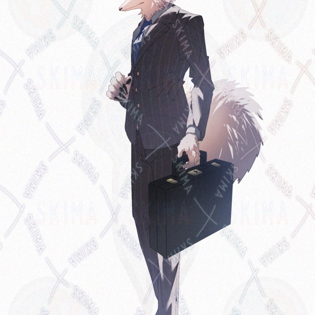 Image 8 of Man Suit Fox Fox Beast Beast Beast Beast Youth Fantasy Gentleman Hat Cane