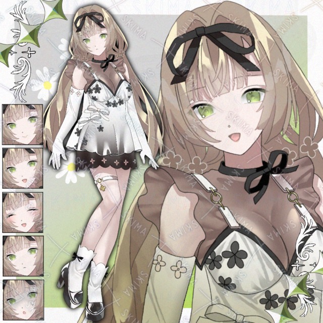 リボンの少女6(表情5種)