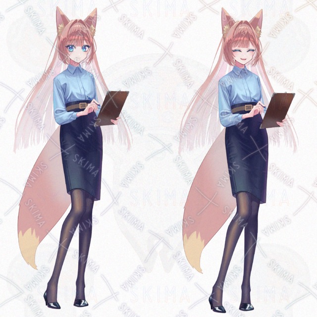 Image 7 of Adopt/Immediate delivery｜TRPG Stand-up Picture｜Chemo Girl in White｜Expressions 9+Glasses/Shirokofuku