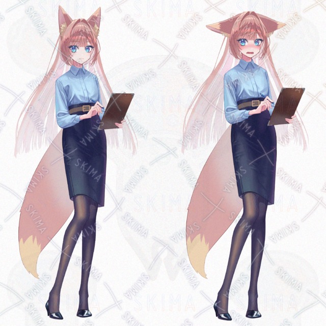 Image 8 of Adopt/Immediate delivery｜TRPG Stand-up Picture｜Chemo Girl in White｜Expressions 9+Glasses/Shirokofuku