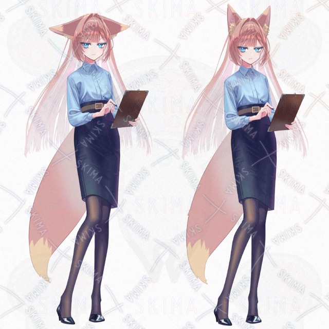 Image 9 of Adopt/Immediate delivery｜TRPG Stand-up Picture｜Chemo Girl in White｜Expressions 9+Glasses/Shirokofuku