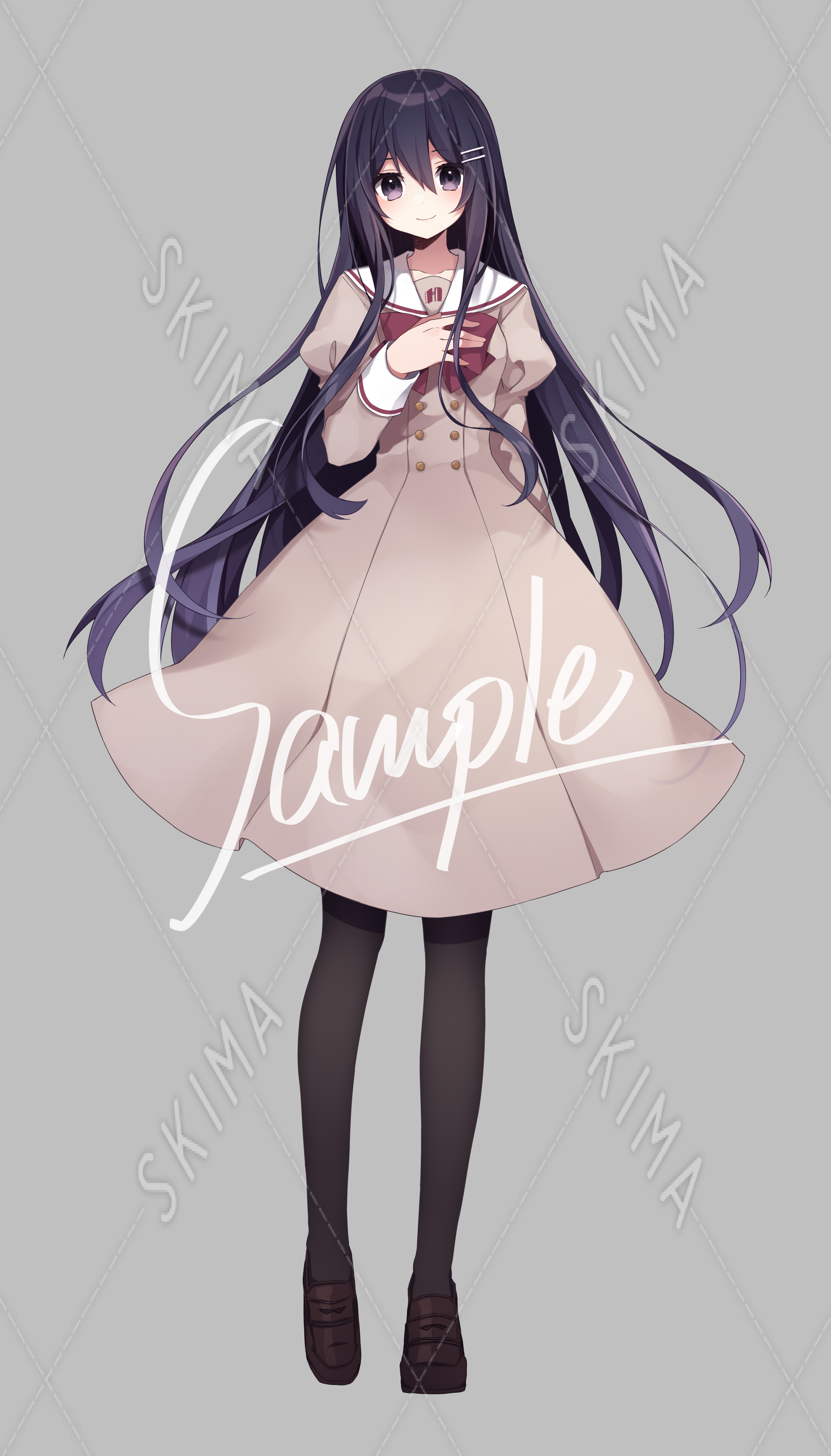 少女の絵画(ロングヘア) 長い髪の少女（1890） | アートプリント