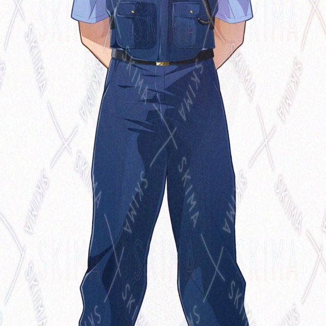 男性モブ警察官　立ち絵の商品画像3枚目