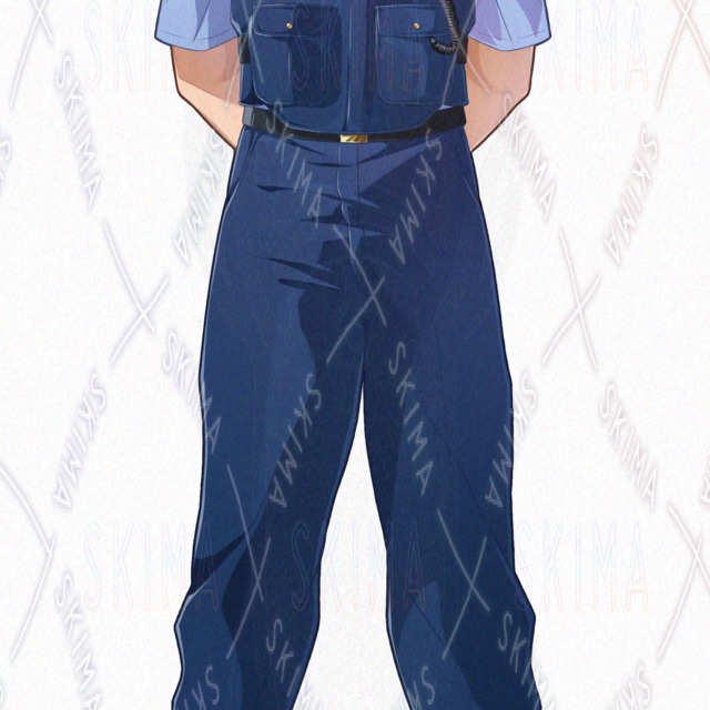 男性モブ警察官　立ち絵の商品画像4枚目
