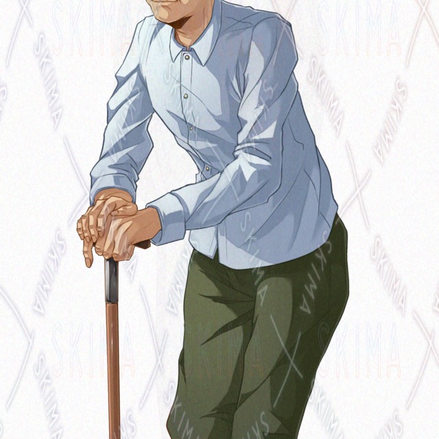 男性モブ老人　立ち絵の商品画像4枚目