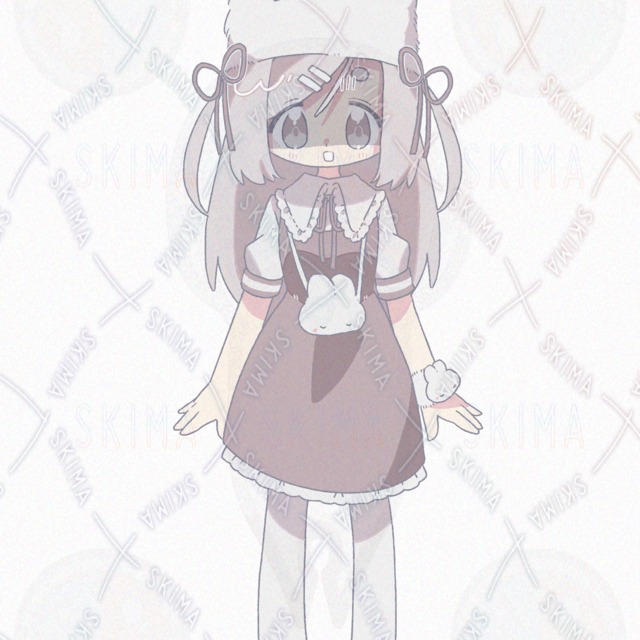 表情差分10種】Adopt【ロング/女の子/うさぎ/白/ツインテ】Adopt 상품 이미지 9번째