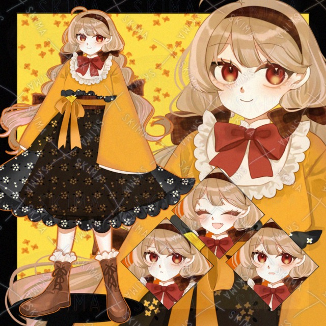 adopt11：秋っぽい和服の女の子