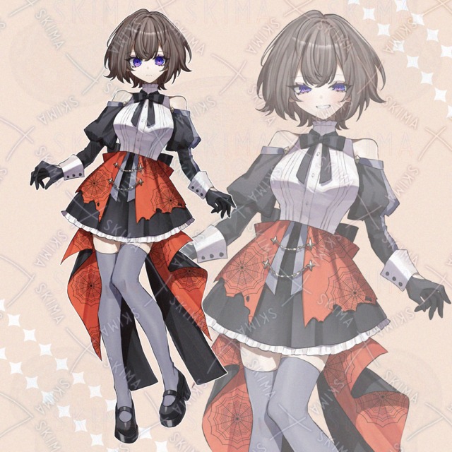 【SALE】女の子全身立ち絵【表情差分9種】
