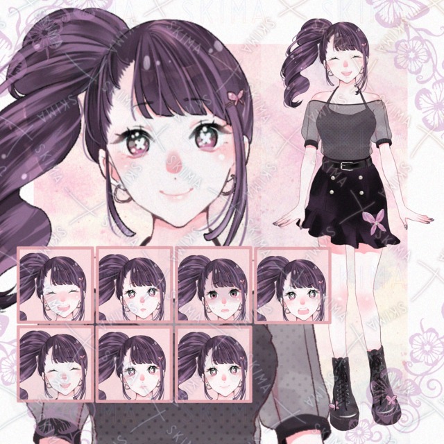 【Adopt】蝶モチーフの女の子
