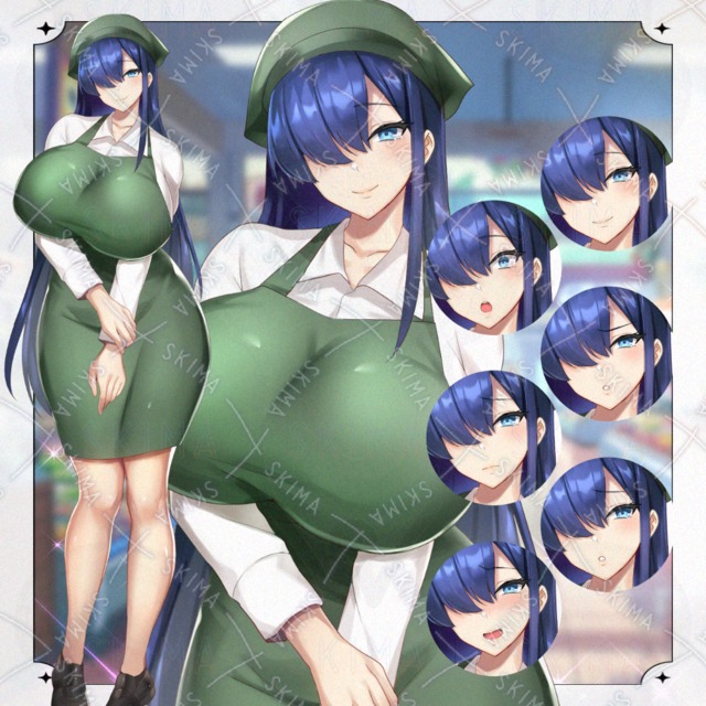 優しい微笑みのむっちり店員さん