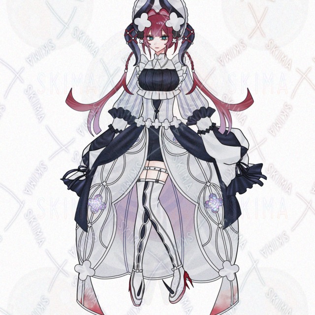 【表情7種】角の生えた女の子の商品画像6枚目