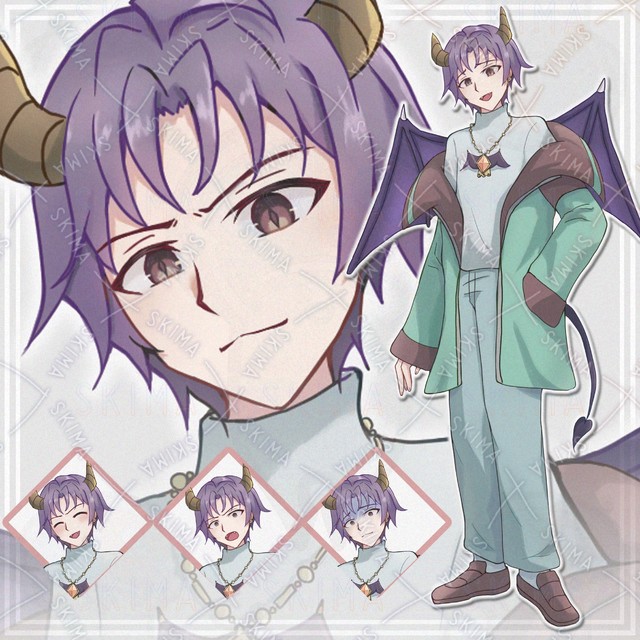 10月15日までsale【表情8種】悪魔な男性【立ち絵】