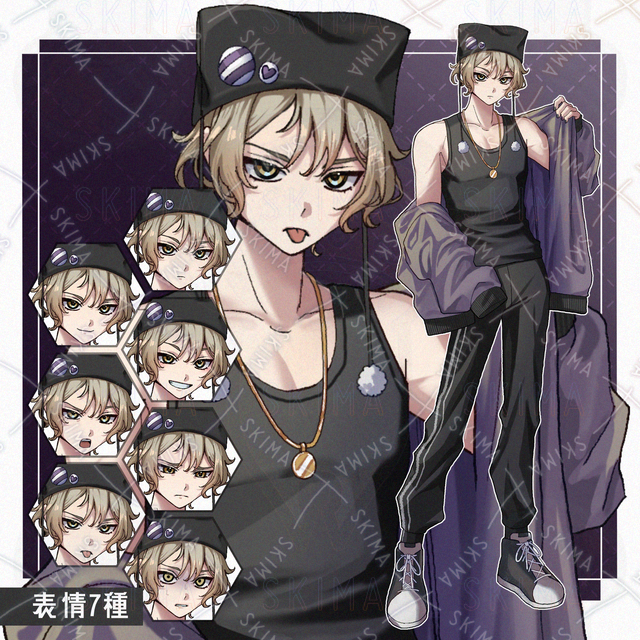 カジュアルな男の子【全身立ち絵+表情差分7種】