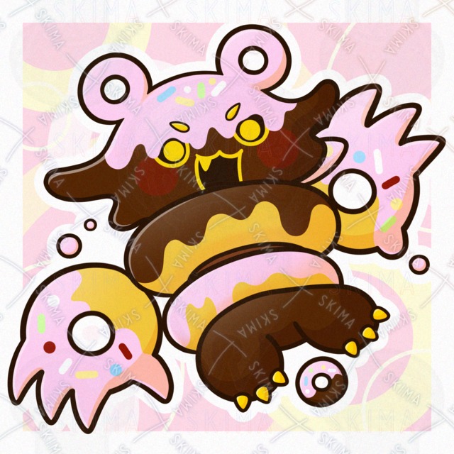 ドーナツ×クマモチーフのモンスター