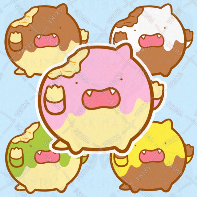 ドーナツモチーフの小さなモンスター【フレーバー5種】