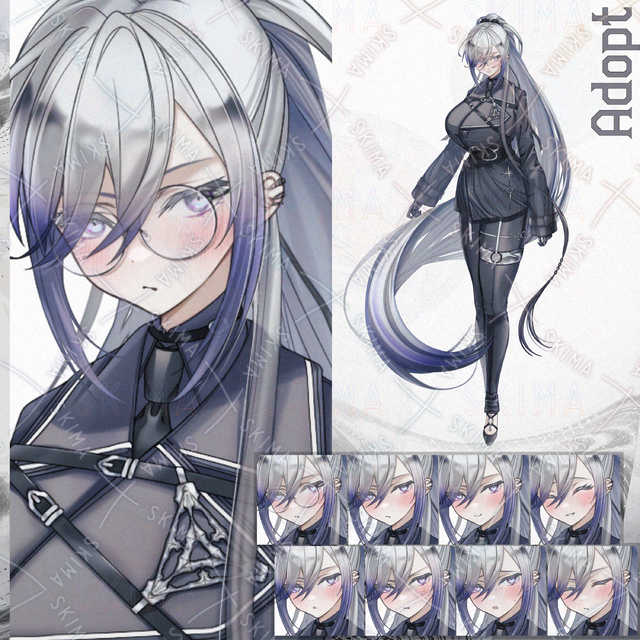【Adopt_132】表情7種＋メガネ