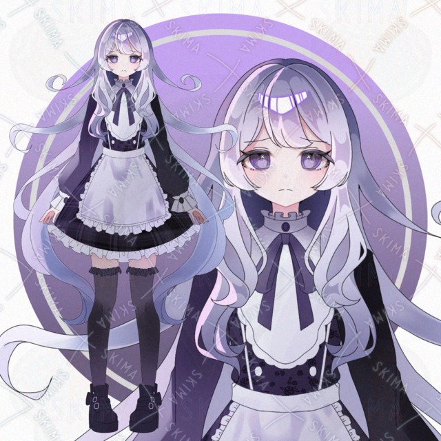 臆病な紫髪の少女