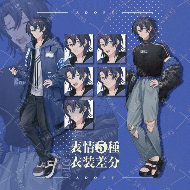 【衣装差分】頼りない男性捜査官【表情5種】