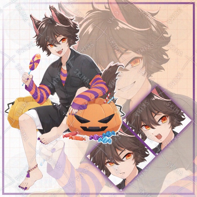 オオカミ少年とキャンディ/表情全4種