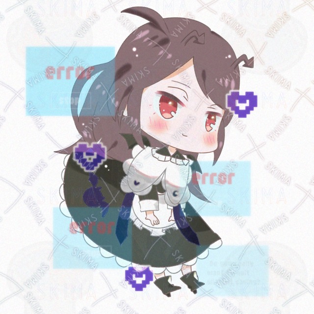 시스템 오류 악마【표정 차이 6종】표정 차이 상품 이미지 2번째