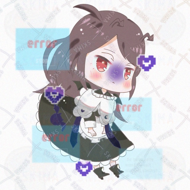 시스템 오류 악마【표정 차이 6종】표정 차이 상품 이미지 7번째