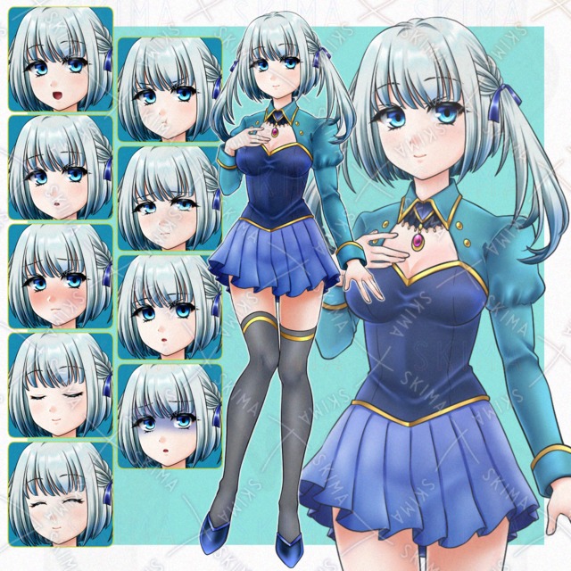 ファンタジー学生服風少女ちゃん