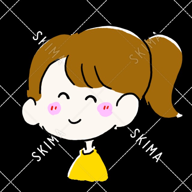 ゆるい ポニーテールの女の子 スキマ スキルのオーダーメイドマーケット Skima