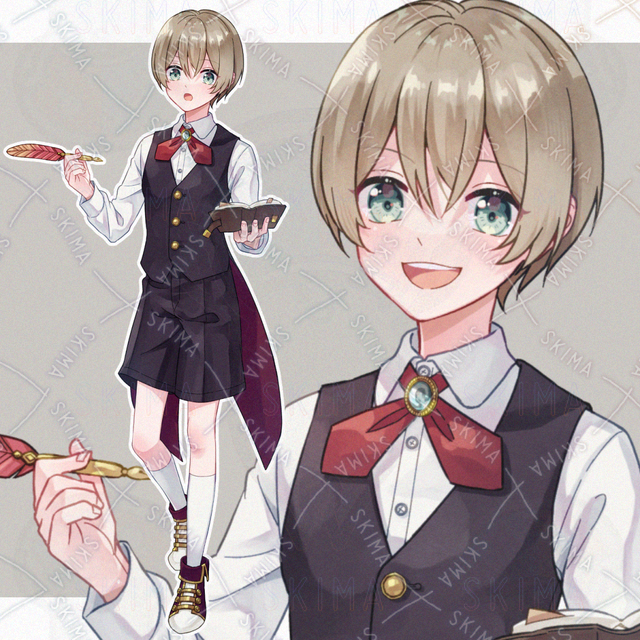 秘書風男子/表情8種【adopt42】