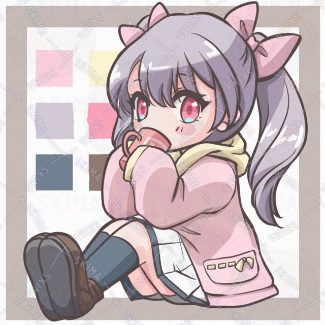 ツインテデフォルメ女の子アイコン