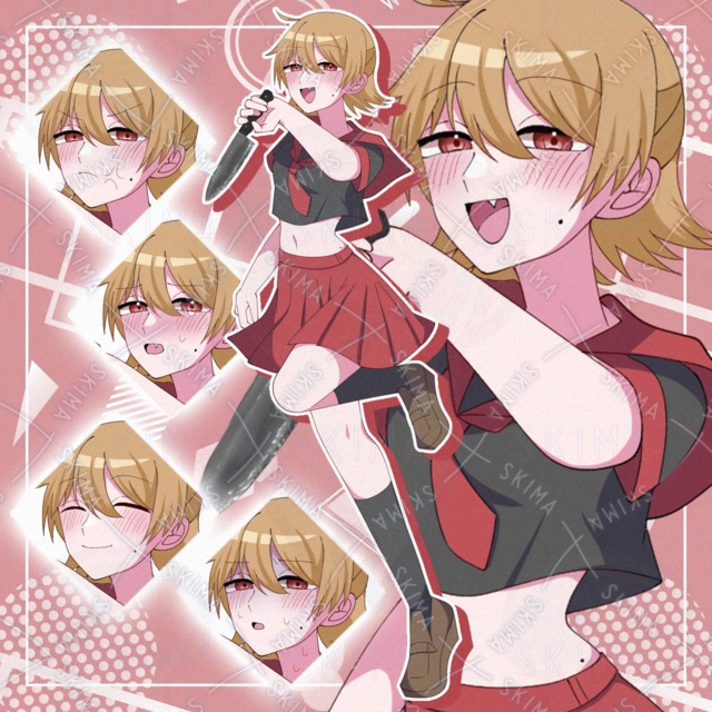 ナイフを持ったセーラー服の女の子