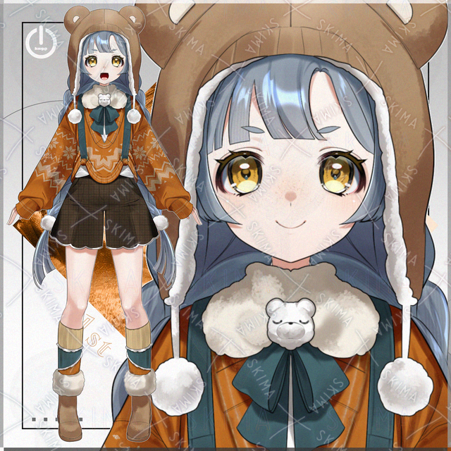 【1点限定】熊耳帽子の女の子【IRIAM対応】