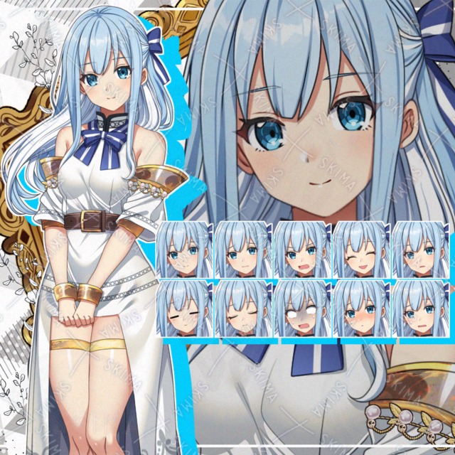 【表情10種】大人しく清楚な雰囲気のファンタジー少女