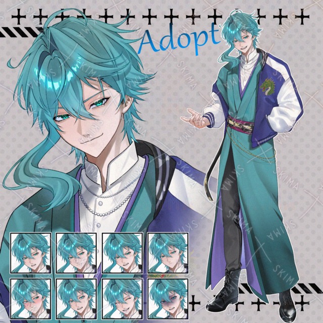 和と洋の男性【表情10種】