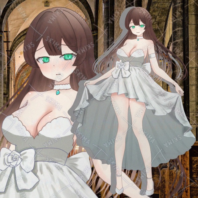 【差分8種】白いドレスのお姉さん