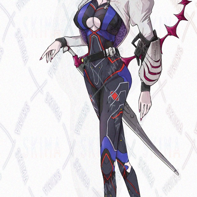 【表情６種・ポーズ1種】サソリの女の子【全身】の商品画像6枚目