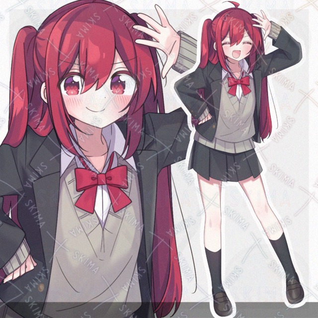 赤髪ブレザー元気っ子