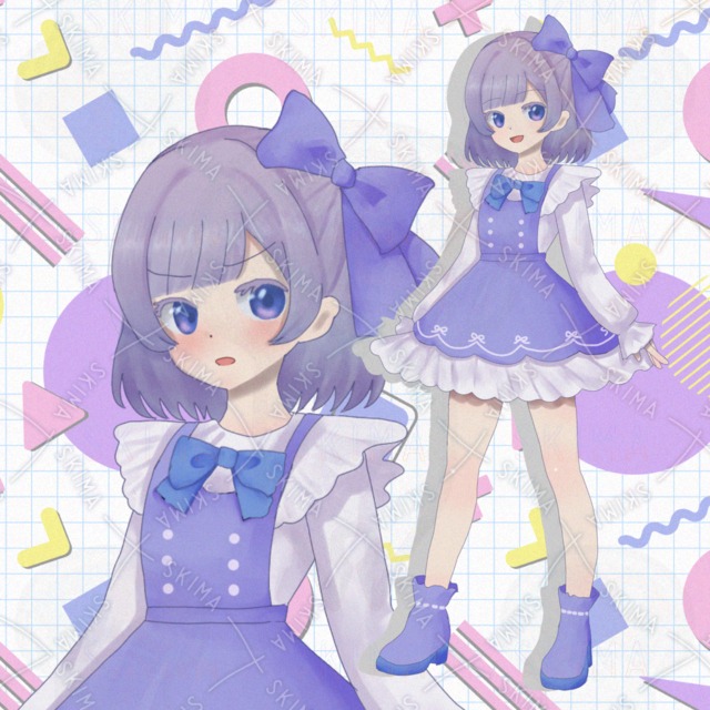 紫ロリータの少女