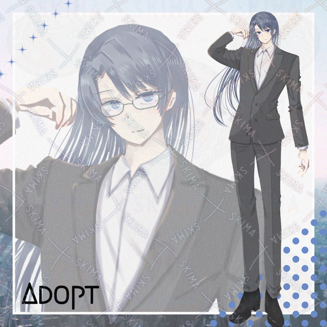 【眼鏡差分あり】髪の長いスーツのお兄さん