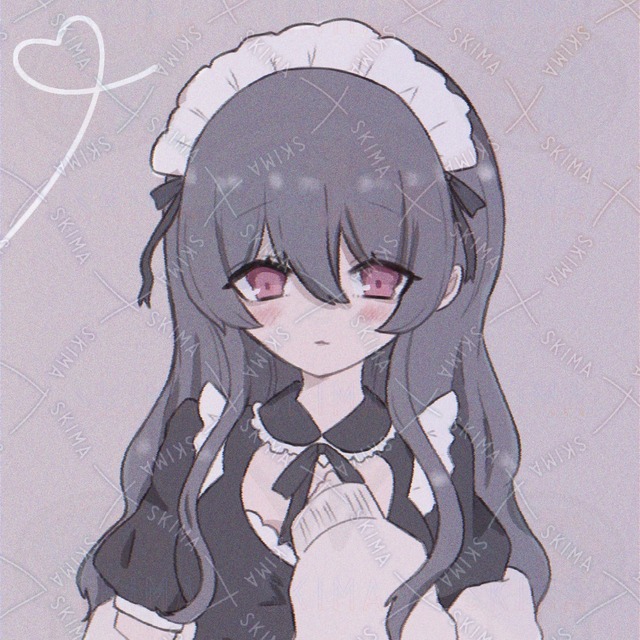 メイド服の女の子のアイコン