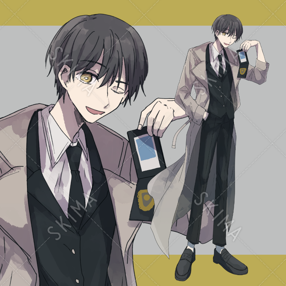 少し怪しい刑事の立ち絵 スキマ スキルのオーダーメイドマーケット Skima