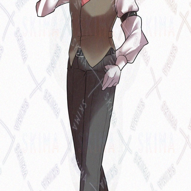 표정 10종】녹발 포니테일 오빠 상품 이미지 3번째