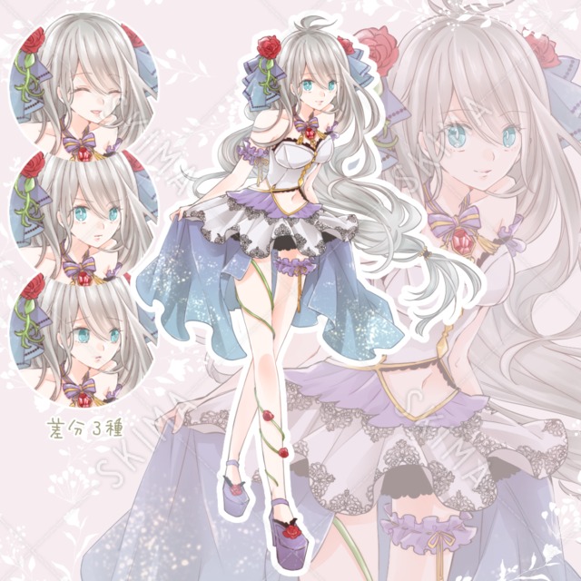 銀髪の上品な女の子