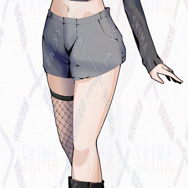 금발 여성【6가지 표정 상품 이미지 4번째